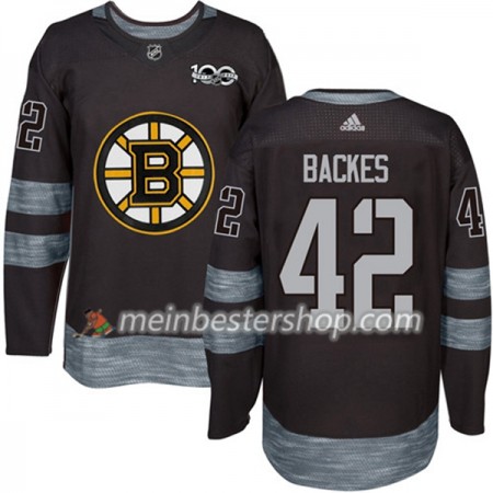 Boston Bruins David Backes 42 1917-2017 100th Anniversary Adidas Schwarz Trikot Authentic - Herren